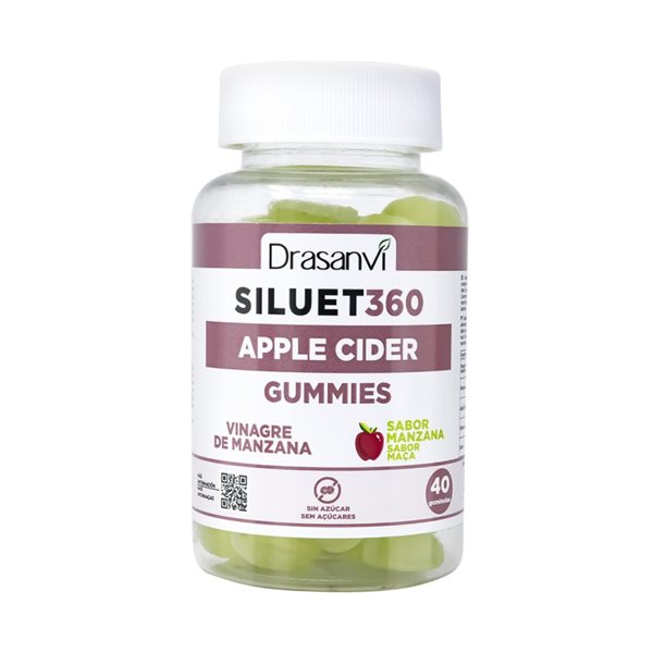 Vinagre de manzana Siluet360 40 gummies Drasanvi-lateral