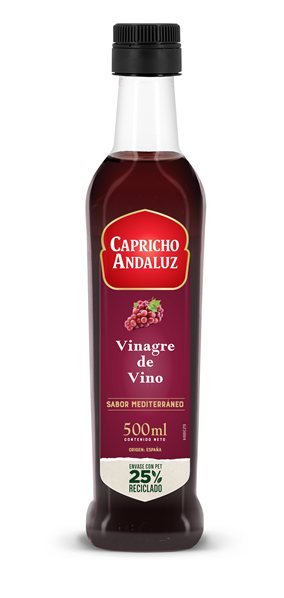 Vinagre de Vino 500ml botella Marasca 25% RPET Caja 12 uds.-detalle