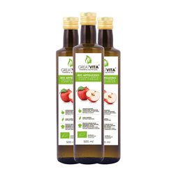 Vinagre Great Vita MeaVita Sin Filtrar Organic — Ecológico Botella Medium 50 cl Manzana, Nuez, Cider — Sidra (Caja de 3 unidades)