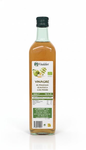 UNFILTERED/WITH MOTHER APPLE VINEGAR 750 ML GLASS-detalle