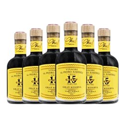 Vinagre Toro Albalá Chef PX Pedro Ximénez Especial, Balsámico Gran Reserva Botellín 20 cl (Caja de 6 unidades)
