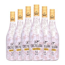 Vinícola de Castilla La Coctelera Tempranillo Frizzante — Espumoso de Aguja 75 cl Vino Rosado (Caja de 6 unidades)