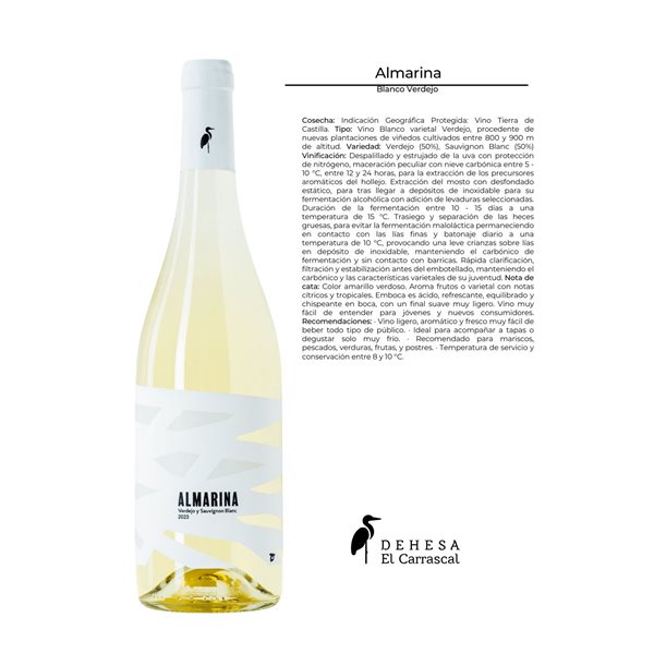White wine Almarina 'Dehesa El Carrascal'-detalle