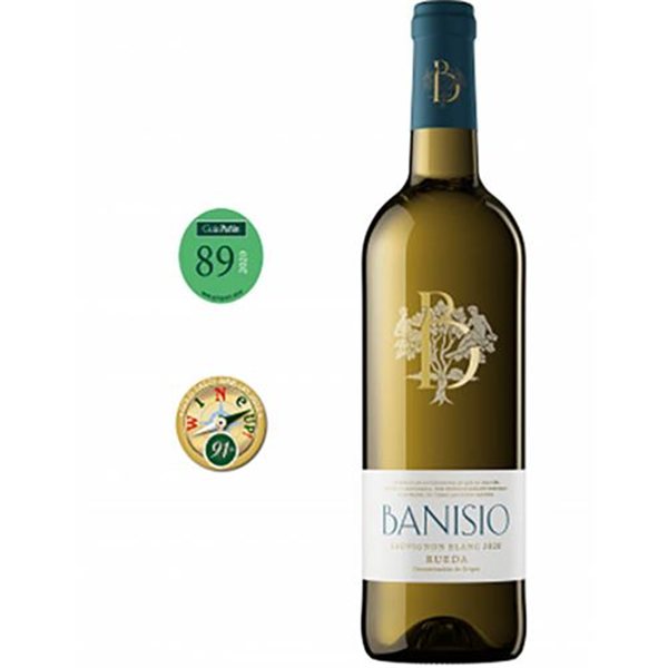 Vino blanco de Rueda Sauvignon Blanc, Banisio (6 unidades)-lateral