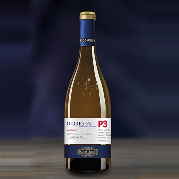 Vino Blanco Ecológico D’Origen P3 Xarel.lo, Can Bas (6 unidades)-detalle