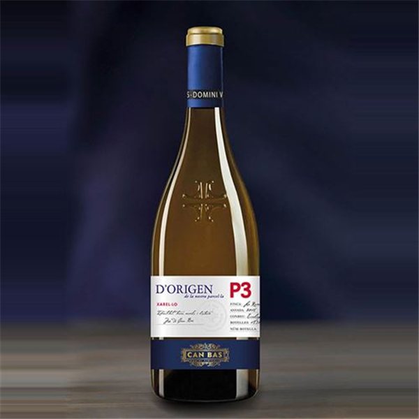 Vino Blanco Ecológico D’Origen P3 Xarel.lo, Can Bas (6 unidades)-lateral