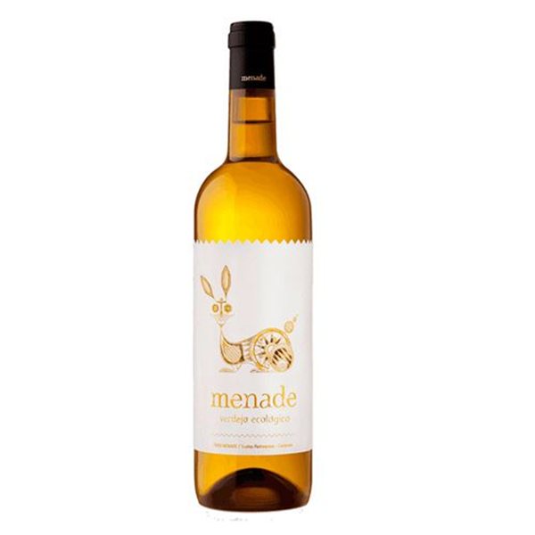 Vino Blanco ecológico, Menade (6 unidades)-lateral