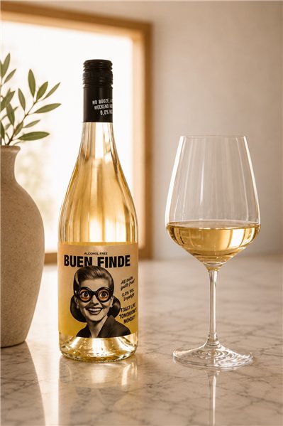 Vino Blanco Verdejo Sin Alcohol Buen Finde-detalle