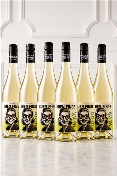 Vino Blanco Verdejo Sin Alcohol Buen Finde-trasera