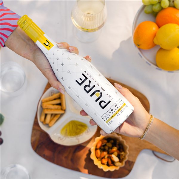 Vino Blanco 0% Azúcar-lateral