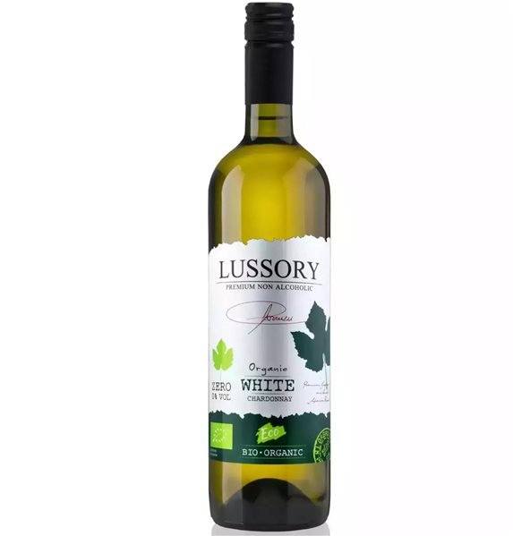 Organic White Wine 0.0 Alcohol-Free - LUSSORY ORGANIC Chardonnay | Box of 6 bottles x 735ml-detalle