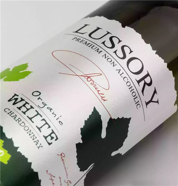 Organic White Wine 0.0 Alcohol-Free - LUSSORY ORGANIC Chardonnay | Box of 6 bottles x 735ml-lateral