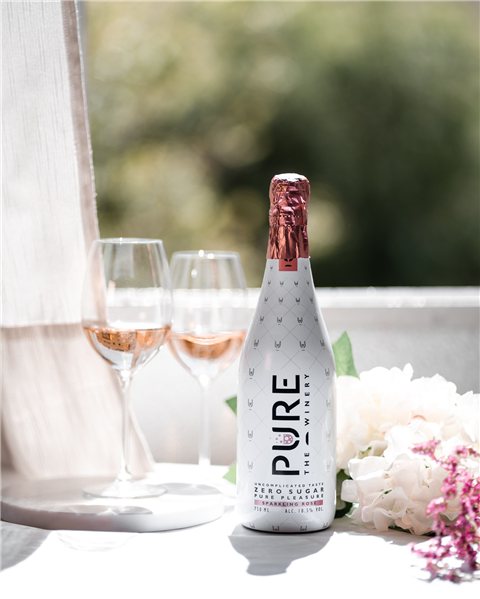 Vin Rosé Pétillant 0% Sucre-lateral