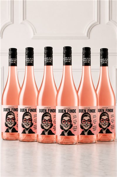 Vino Rosado Tempranillo Sin Alcohol Buen Finde-izquierda