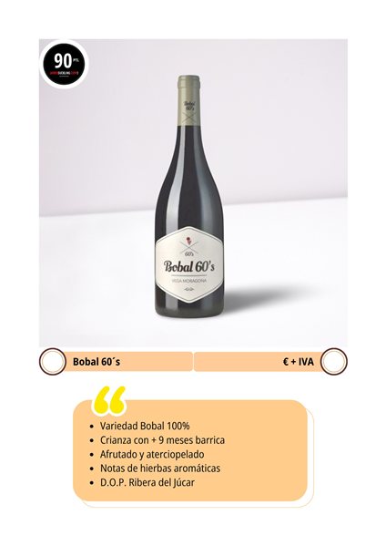 Vin rouge bobal crianza moderne et avec personnalité – Bobal 60’s-lateral