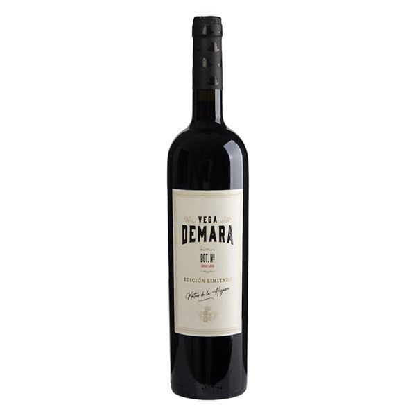 Vin Rouge Tempranillo/Merlot crianza, édition limitée Vega Demara-detalle