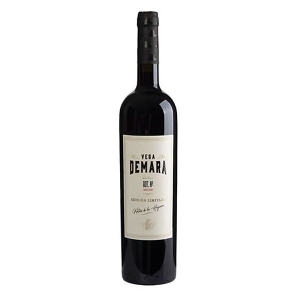 Vin Rouge Tempranillo/Merlot crianza, édition limitée Vega Demara-lateral