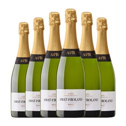 Vintae Amat & Roland Brut Cava 75 cl Espumoso Blanco (Caja de 6 unidades)