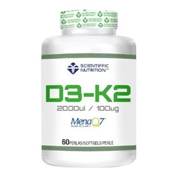 VIT D3 2000 ui + K2 100 mcg 60 Perlas