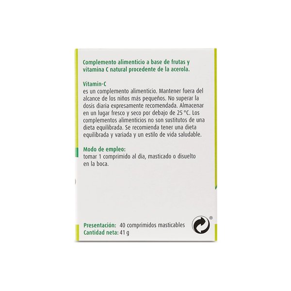 Natural Vitamin C 40 tablets A.Vogel-detalle