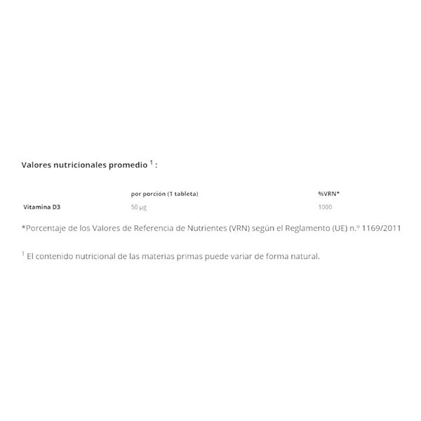 Vitamin D3 2000 IU 120 Caps-detalle
