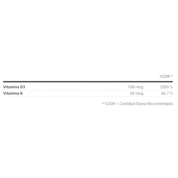 Vitamin D3 + K2 60 Softgels-detalle