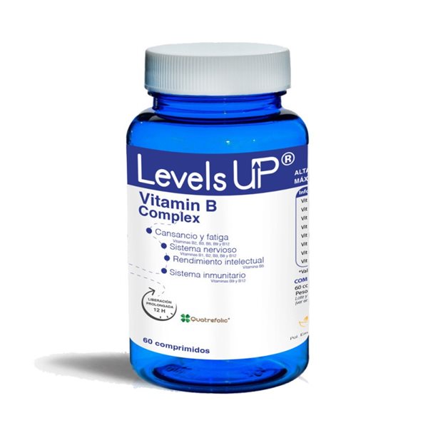 Vitamin B Complex 60 comp Levels Up

Vitamin B-Komplex 60 comp Levels Up-detalle