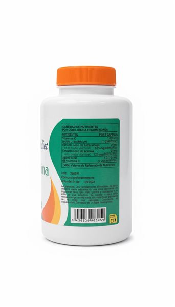 VITAMINE C 90 CAPS 1000 MG-trasera