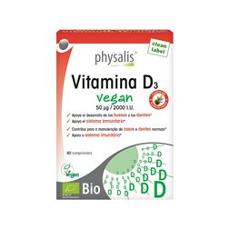 Vitamina D3 Vegan 80 comprimidos Physalis