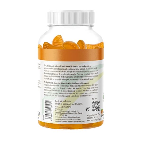 Vitamolas Vitamina C 60 Gominolas Drasanvi-lateral