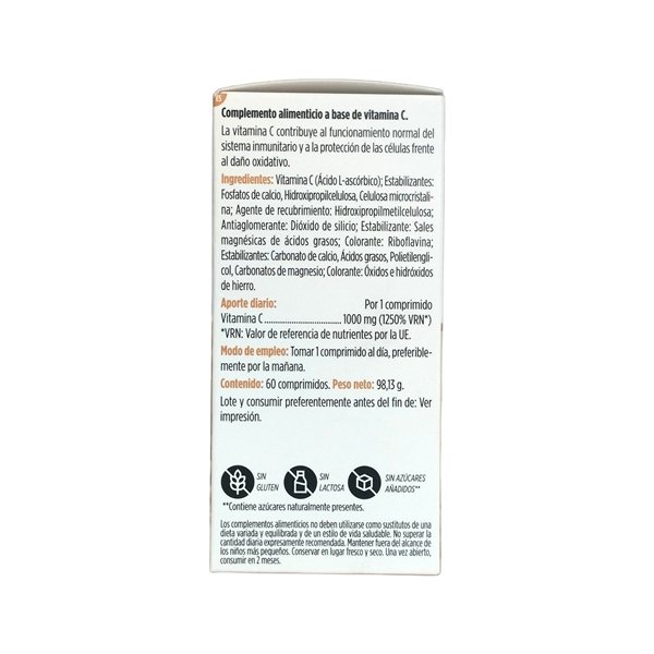Vit&Min Vitamin C 60 Tabletten Eladiet-detalle