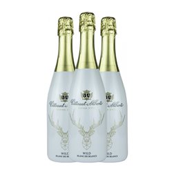 Vitteaut Alberti Chardonnay Bourgogne Traditionnelle — Tradicional, Blanc de Blancs 75 cl Espumoso Blanco (Caja de 3 unidades)