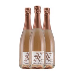 Vives Ambròs Brut Cava Reserva 75 cl Espumoso Rosado (Caja de 3 unidades)