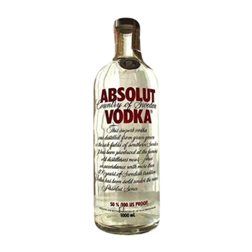 Vodka Absolut 100 Proof Red — Edición Roja 1 L Ejemplar Coleccionista No Apto para Consumo
