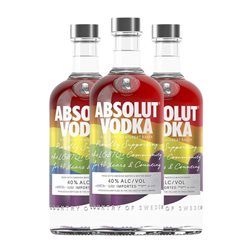 Vodka Absolut Rainbow 70 cl (Caja de 3 unidades)