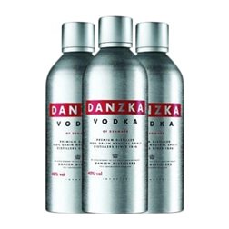 Vodka Danzka 1 L (Caja de 3 unidades)