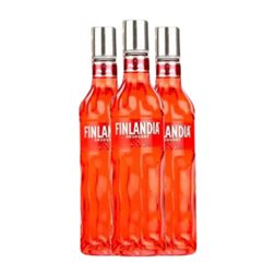 Vodka Finlandia 1 L Red Berries — Frutos Rojos (Caja de 3 unidades)