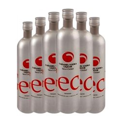 Vodka Gecko 70 cl Caramel — Caramelo (Caja de 6 unidades)