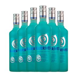 Vodka Rives Blue — Azul 70 cl (Caja de 6 unidades)