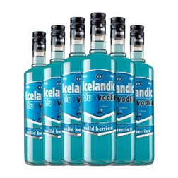 Vodka Sinc Icelandic Blue — Edición Azul 70 cl Wild Berries — Bayas Silvestres (Caja de 6 unidades)