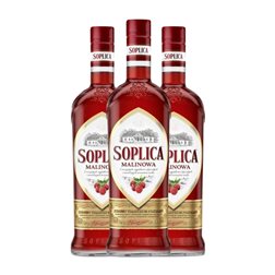 Vodka Soplica Malinowa Botella Medium 50 cl (Caja de 3 unidades)