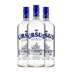 Vodka Ursus Blue — Edición Azul 1 L (Caja de 3 unidades)