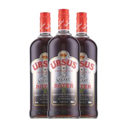 Vodka Ursus Roter 1 L Sloe Berries — Endrinas, Vozka — Vodka (Caja de 3 unidades)
