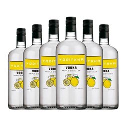 Vodka Voditxka 1 L Citron — Limón (Caja de 6 unidades)