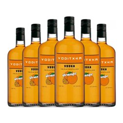 Vodka Voditxka 1 L Orange — Naranja (Caja de 6 unidades)