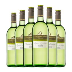 Wachtenburg Winzer Landwein Halbtrocken — Semiseco Pfälz 1 L Vino Blanco (Caja de 6 unidades)