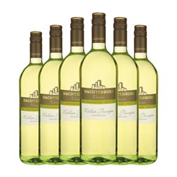 Wachtenburg Winzer Müller-Thurgau Halbtrocken — Semiseco Pfälz 1 L Vino Blanco (Caja de 6 unidades)