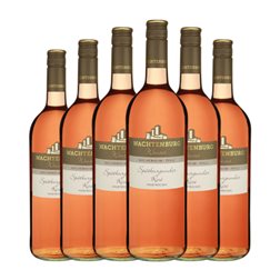 Wachtenburg Winzer Pinot Negro Halbtrocken — Semiseco Pfälz Rosé — Rosado 1 L Vino Rosado (Caja de 6 unidades)