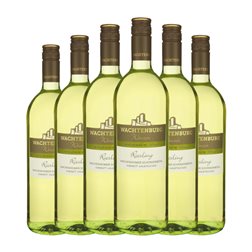 Wachtenburg Winzer Schenkenböhl Riesling Halbtrocken — Semiseco Pfälz Kabinett — Cosecha Madura 1 L Vino Blanco (Caja de 6 unidades)