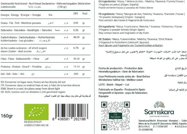 Waka 9 A.M — Morning Superfood Blend BIO - 160g-detalle